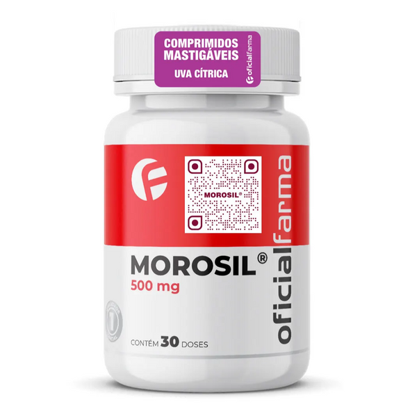 Morosil ® 500mg 30 Doses Mastigáveis Com Selo de Autenticidade